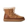 UGG Classic Novelty Cow Split Leather Round Toe Thick Sole Short Snow Boots Women Boots Brown 1174574-CHE