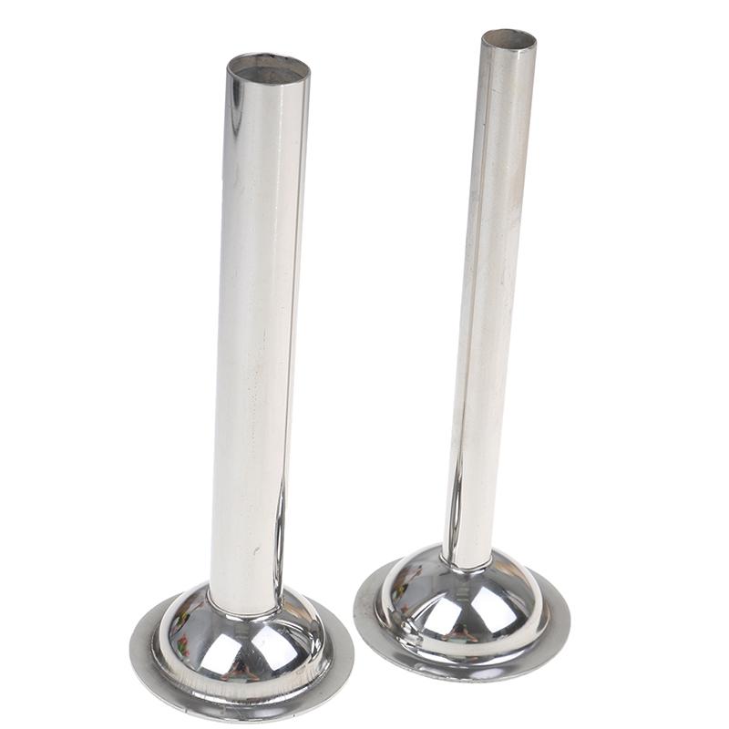 2Xstainless Steel Sausage Stuffer Attachment Stuffing Tubes Fit For Food Grinder