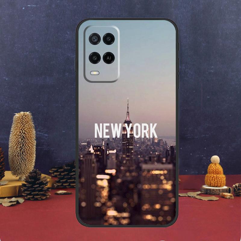 Чехол для телефона New York City для Oppo A94 A74 A54 A15 A17 A57 A6 A5 Pro A16 A76 A96 A40 A60 A80 A18 A38 A58 A78 A98