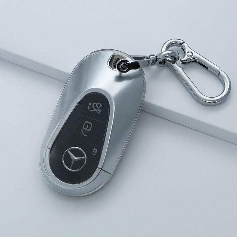 Прозрачный чехол для ключей Mercedes-Benz для C260, LC200, S400, E-Class, C-Class, EQE, GLC - Унисекс