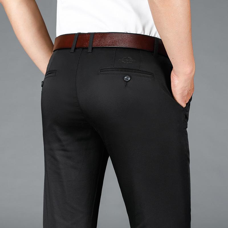 Новые осенние и зимние мужские брюки, трендовые универсальные повседневные брюки, мужские свободные прямые деловые повседневные брюки