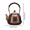 Медный чайник для нагрева воды Традиционный китайский чайник Чайный домик