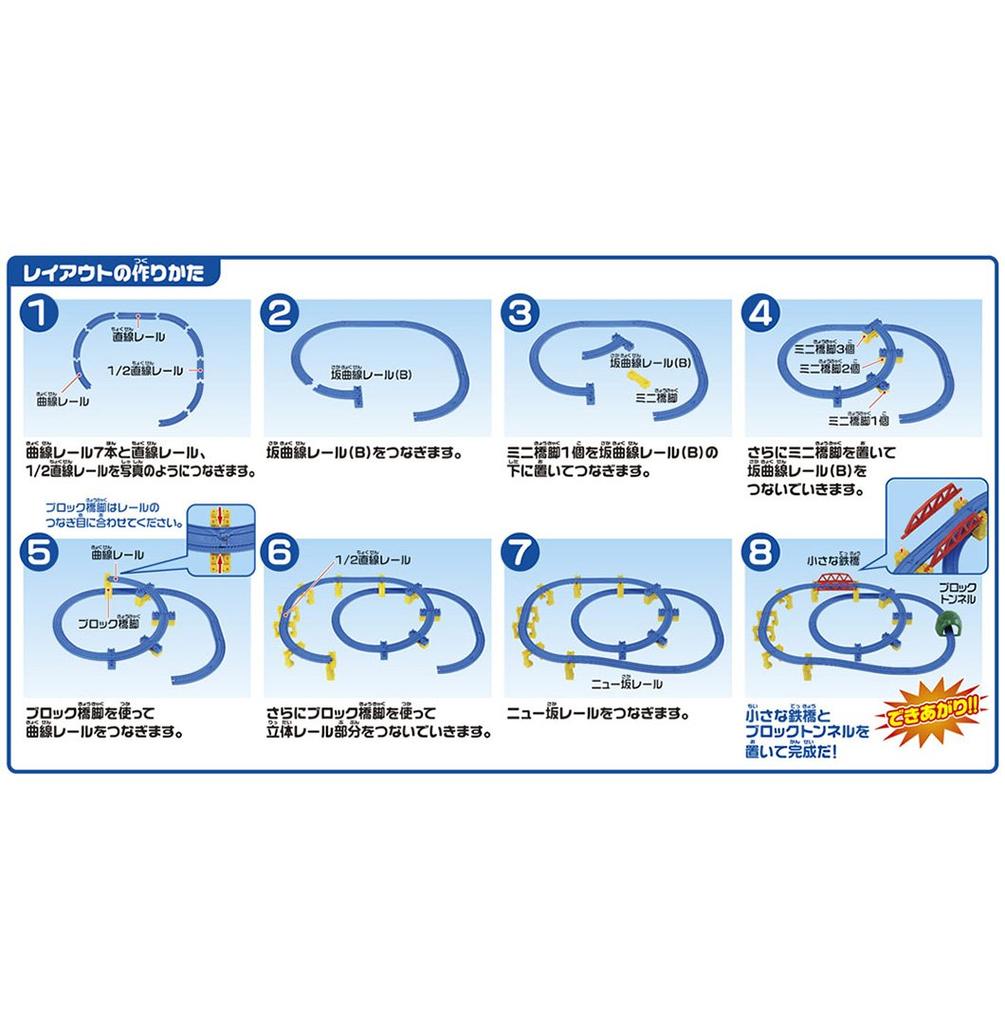 Наслаждайтесь набором рельс Plarail Saka Давайте заниматься скалолазанием!
