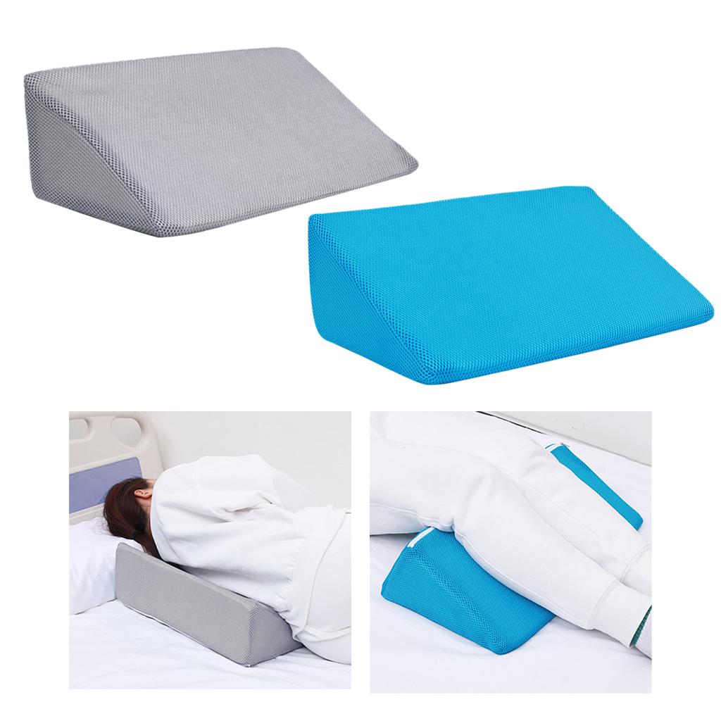 Клиновидная подушка Подушка для колен Дышащая со съемной наволочкой приподнятая подушка для тела
