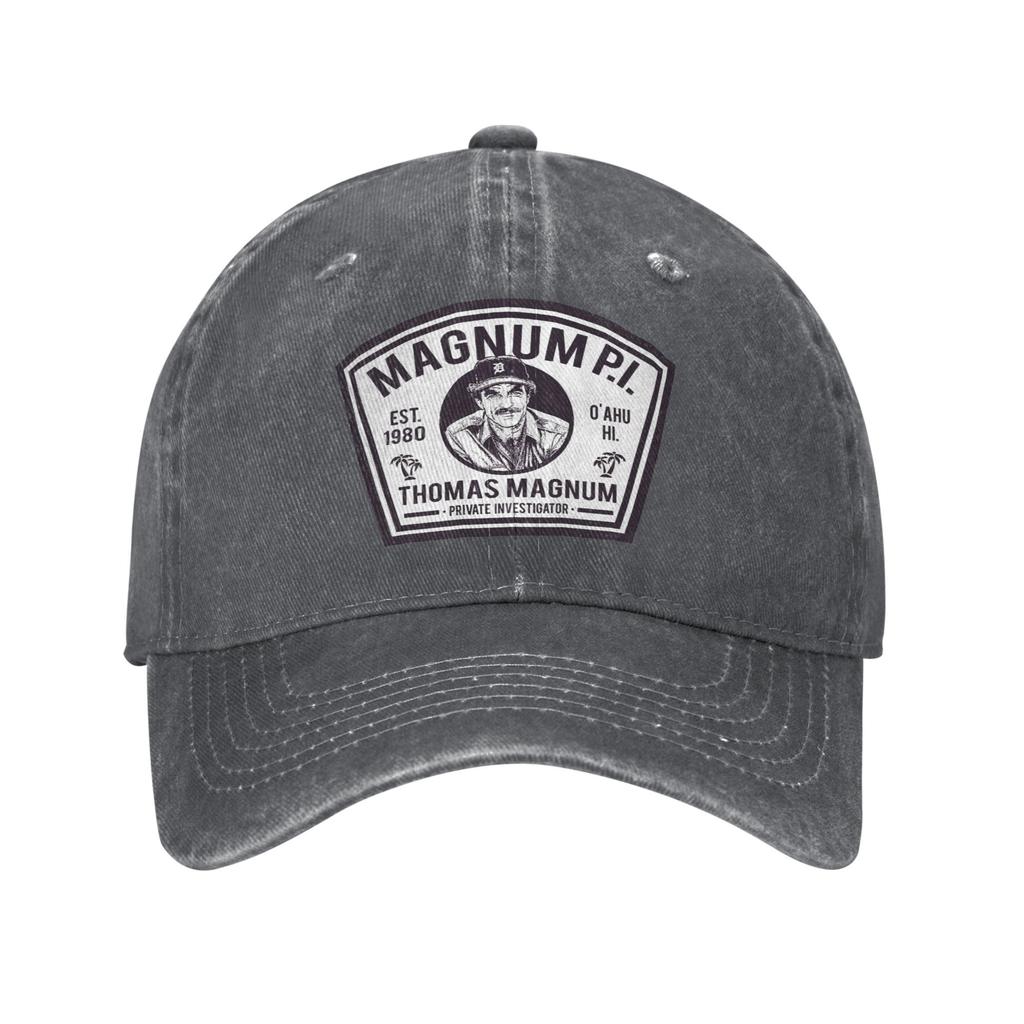 Magnum-PI Shield TV Series Baseball Caps Casual Distressed Washed Thomas Magnum Sun Cap Unisex Outdoor Workouts Adjustable Hat