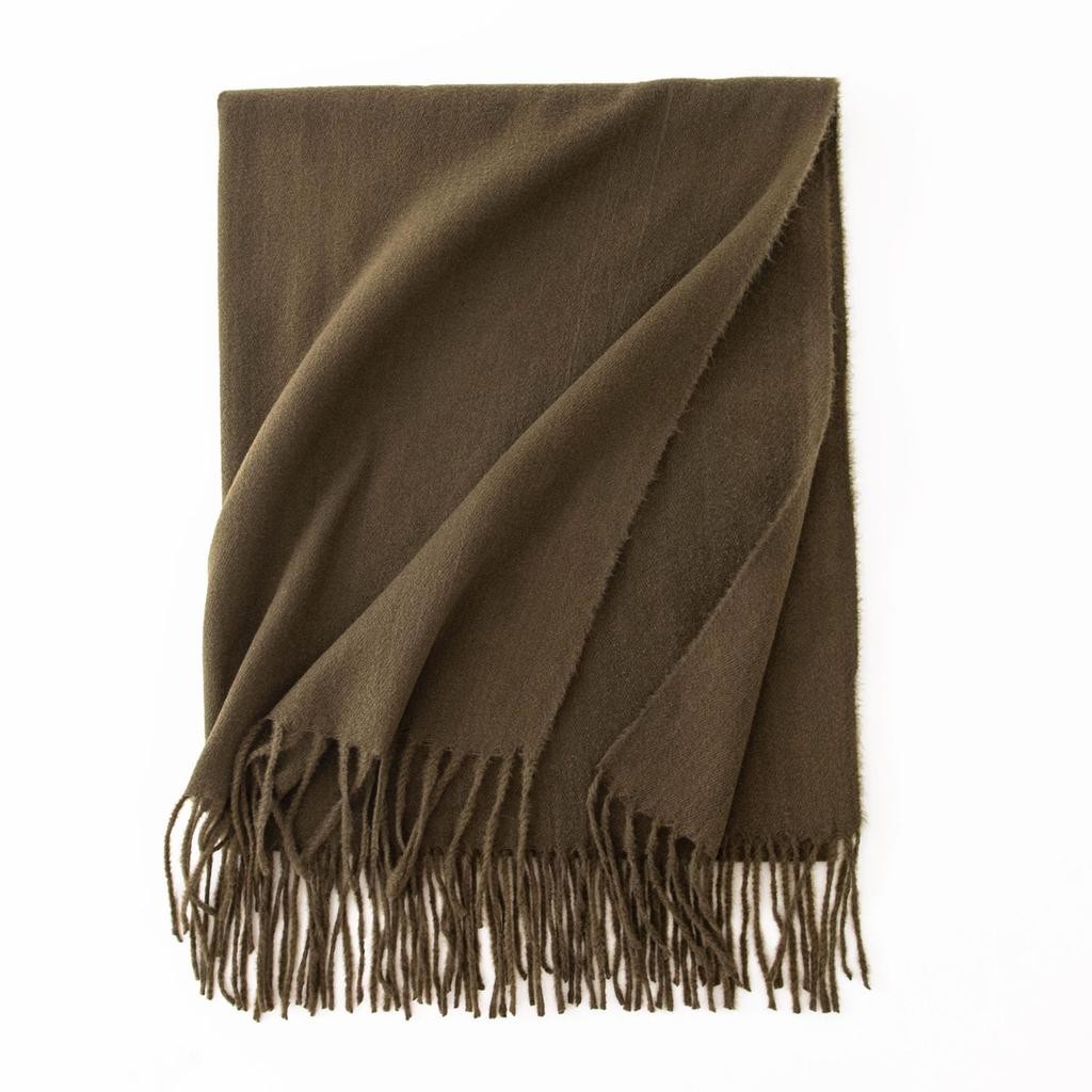 Cashmere Feel Scarf Autumn and Winter Korean Imitation Cashmere Girls High End Shawl Warm Scarf