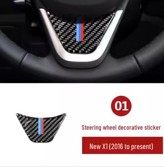 BMW X1 F48/F49 2016-2018 Carbon Fiber Center Console Air Outlet Sticker