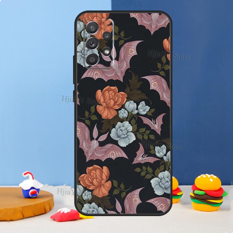 Goth Vampire Bat Gothic Case For Samsung A54 A34 A14 A13 A23 A33 A53 A73 A51 A71 A72 A12 A22 A32 A42 A52 Back Cover