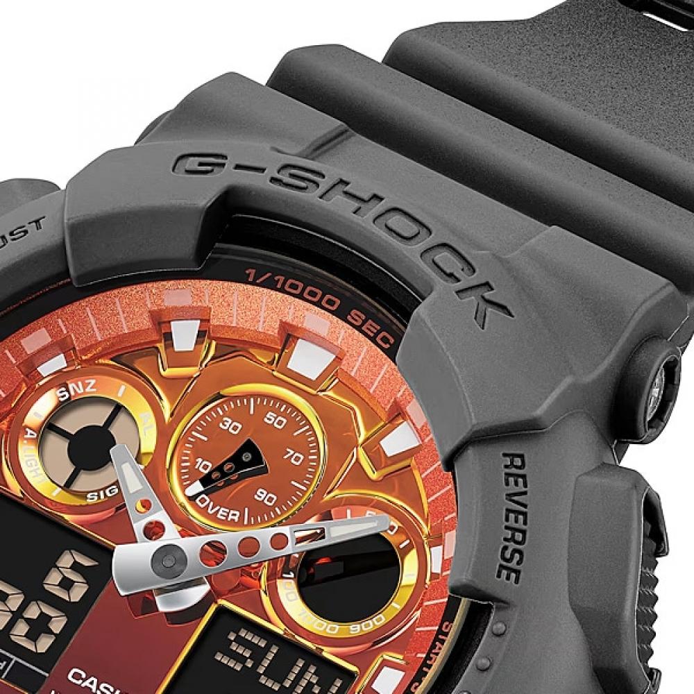 Casio G Shock Ga 100fl 8ajf Flame Inside
