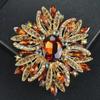 Elegant Colored Crystal Brooches: Fashionable Accessories for Suits and Coats