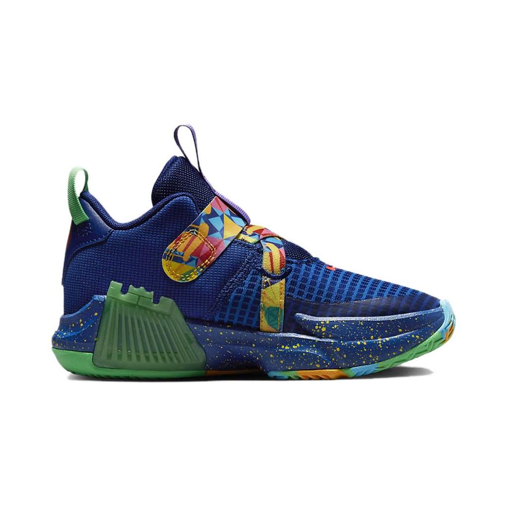 Nike LeBron Witness 7 PS Kaleidoscope Kids Sneakers Blue Deep-Royal-Blue Game-Royal DQ8647-400