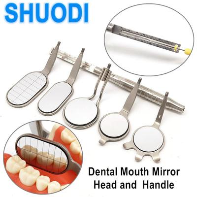 Стоматологическое зеркало для рта Одонтоскоп Уход за полостью рта Чистота зубов Осмотр Гигиена Стеклянное зеркало Зеркало с ручкой