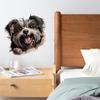 Мультяшная милая наклейка на стену для домашних животных, собаки, ванной, туалета, наклейка для украшения кабинета, водостойкая самоклеящаяся наклейка для щенка