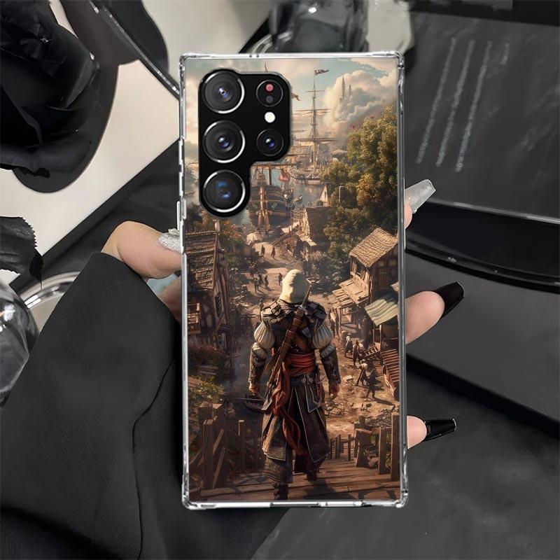 Чехол для телефона Assassin's Creed для Samsung Galaxy S25 S24 Ultra S23 S22 S20 FE S10 Plus S9 + Lite Мягкий чехол с принтом Coque