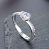 Lindon Classic 925 Sterling Silver Zircon Ring Ladies Jewelry Wedding Promise Party Gift