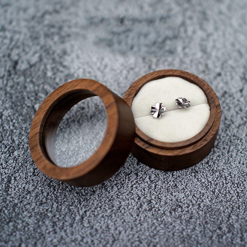 Case Earrings Organizer Proposal Jewelry Box Ring Bearer Box Storage Box Ring Box Presentation Box