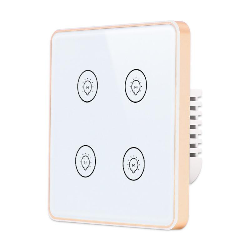 DUOMEI Custom Glass Touch Wall Switches EU/UK Version WiFi Zigbee 10A Max Capacity Voice Remote No Neutral Wire