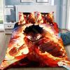 One Piece Duvet Cover Pillowcase, Luffy Cartoon Print Children's Bedding Set, Bedroom Decoration Adult Boy Gifts