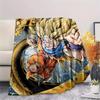 Фланелевое одеяло с принтом персонажей Dragon Ball, Высококачественное, Удобное для всех сезонов, Декор для дома, Тепло и уют, Идеально для рождественских подарков