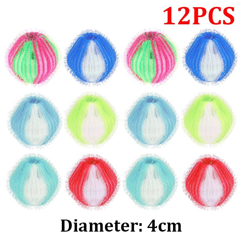 6/12 шт. Фильтр для стиральной машины, плавающий ворс, улавливатель волос, многоразовые шарики для стирки, грязный сбор, шарик для чистки пуха