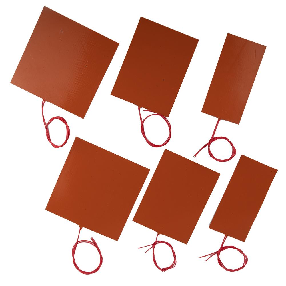 12/24V Electric Silicone Heating Pad Flexible Heating Coil 150mm Heater Pads Heating Plate Stable/High Temperature Performance