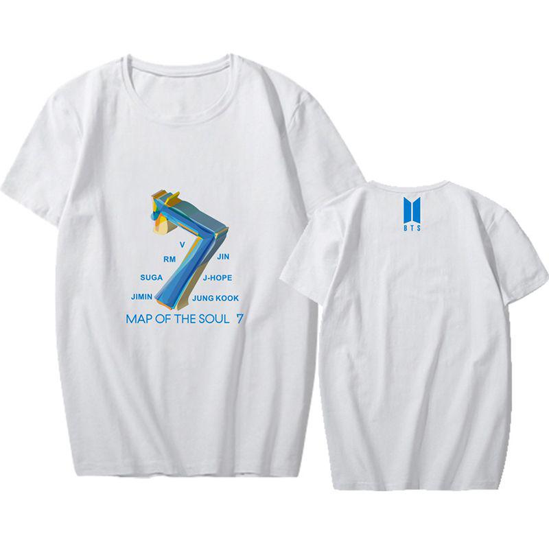Bts Map Kpop Of The Soul7 Tshirt Bangtan Boys Short Sleeve Tee Shirts Tops