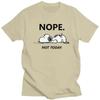 New Snoopy TShirt NOPE Fashion Fun High Quality Printed Cotton T Shirt Lovers Korean Style Fashion Students Hot Sales
