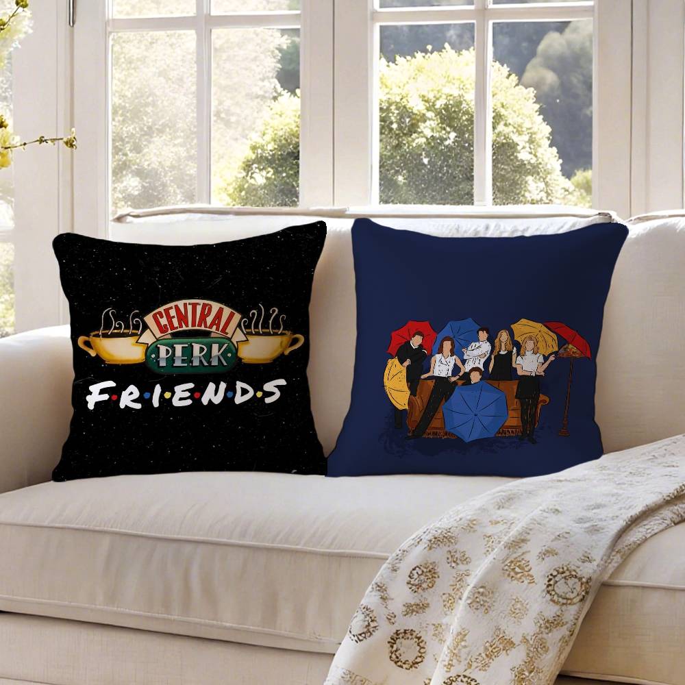 Классические телешоу Друзья-Знаменитая наволочка Наволочка против пылевых клещей Невидимая молния Шелковистый короткий плюш Чехол для диванной подушки