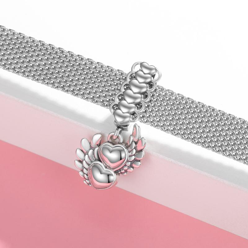 Designer Charms 925 Sterling Silver Tortoise Panda Unicorn Clip Beads with Clear CZ Bead Charms for Reflection Bracelet Jewelry