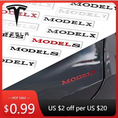 Автомобильная наклейка 2025 Новая 1 шт. ABS 3D Буквы Логотип Model Y Хромированная Черная Наклейка Значок Эмблема на Задний Багажник Автомобиля Для Tesla Model S M
