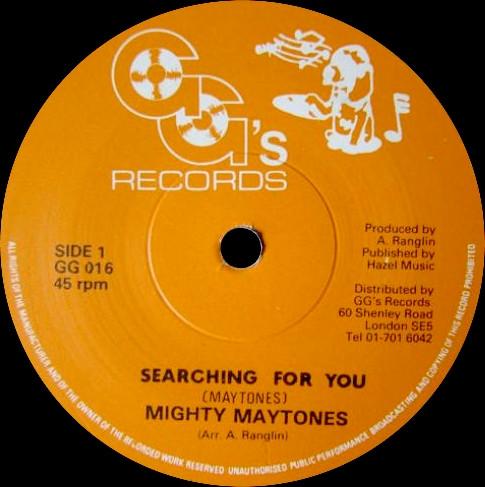 7inch Record MAYTONES Searching For You GG016 GGs Records 1977 UK Reggae Ska Dub Used