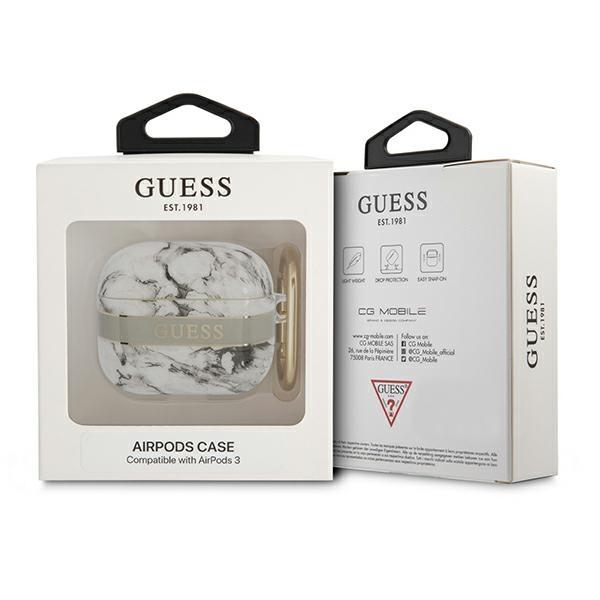 Etui do AirPods 3 Guess Marble Strap Collection Szare