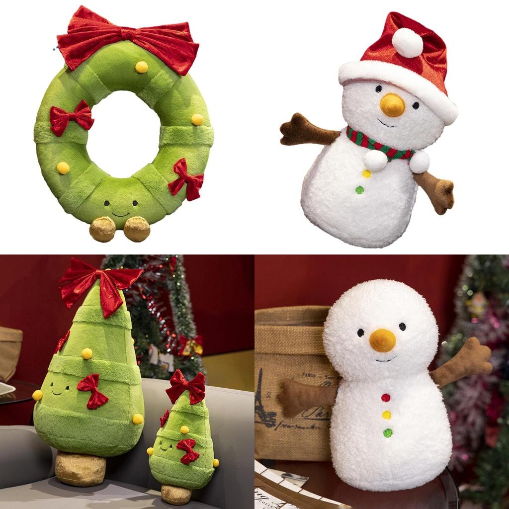 Праздничная Плюшевая Игрушка Пряничный Человечек Рождественский Милый и Мягкий Мягконабивной Зверь для Праздничного Украшения Высота 15 см