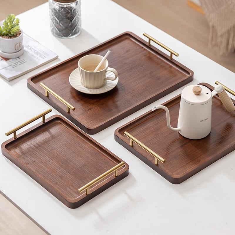 New Chinese Style Wooden Rectangular Tea Tray