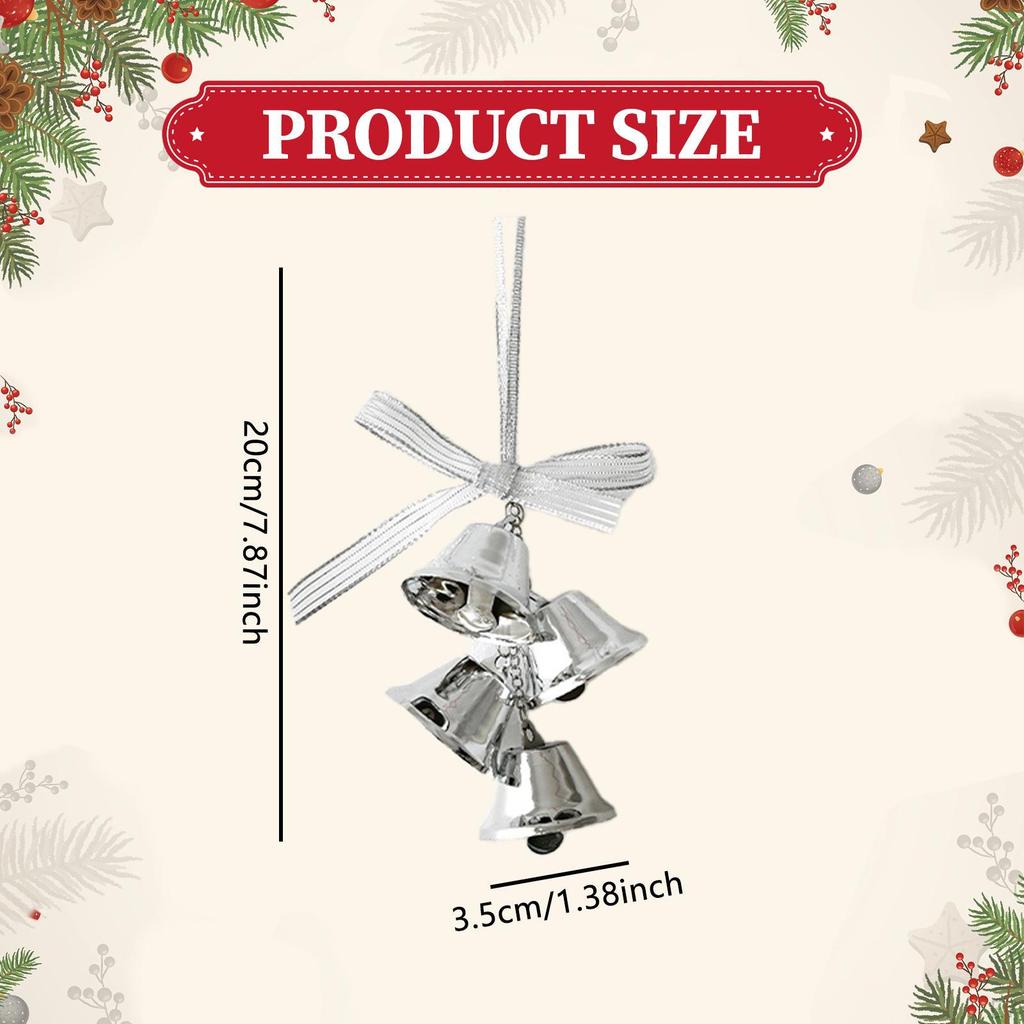 Рождественский подвесной колокольчик, железный, прочный и декоративный, для магазина, ресторана, окна, двери, подарок