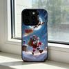 Рождественский чехол для телефона Санта-Клаус для iPhone 17,16,15,14,13,12,11 Plus,Pro Max,XS, Разноцветный Серебристый Черный Чехол
