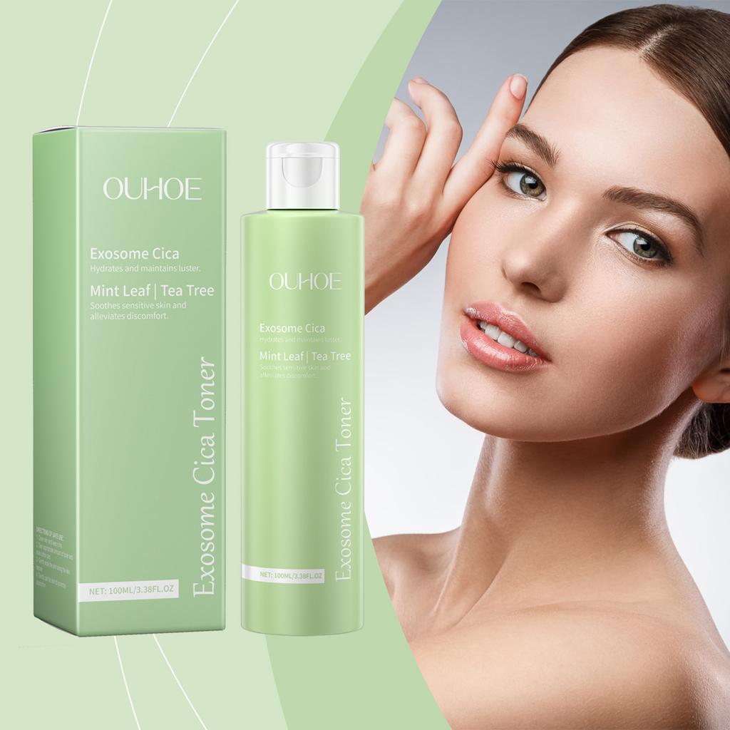 Тонер OUHOE Centella, Ежедневное увлажнение лица, Удержание влаги, Успокаивающий, Восстанавливающий, Очищение кожи, Вода для ухода за кожей, Сужение пор, 100 мл