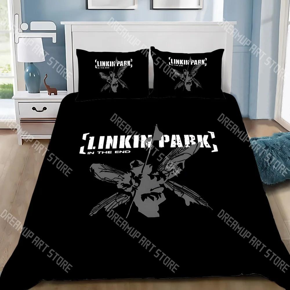 3D Print Linkin Park Rock Music Bedding Set Twin Queen King Full Size Duvet Cover Pillowcase Bed boys girls Adult Home Textiles
