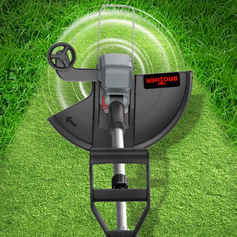 2 в 1 Регулируемая ручка Бесщеточный двигатель Беспроводной электрический триммер для травы Газонокосилка Садовая Высокая мощность для Makita/Dewakt Battery