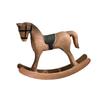 Wooden Craft Wooden Rocking Horse Nordic Retro Balance Art Ornament Desk Decor  Xmas Decoration