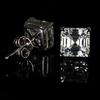 Synthetic Moissanite 15 Ct Square Cut Beautiful White Earring Pair For Gift
