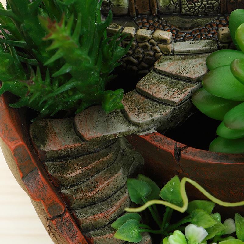 Большой креативный смоляной суккулентный горшок Sky Garden