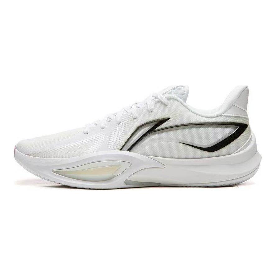 Li Ning Speed 3 Нескользящие, Износостойкие, С низким возвратом Баскетбольные кроссовки Мужские Белые ABAW007-4