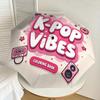 1 шт. K-pop, Зонт с автоматическим открытием/закрытием, Ветрозащитный, 8 ребер, Прочный купол, Прочные ребра, Модный дизайн, Аксессуар для улицы, Забавный принт, Хол