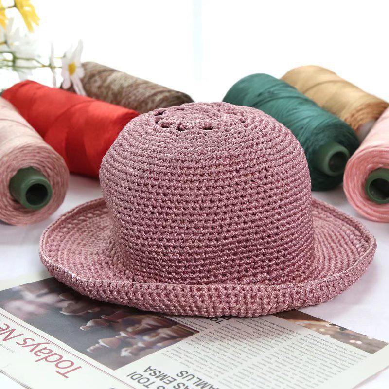 Легкая мерсеризованная хлопковая и льняная нить для шляп, обуви, сумок, подушек. Идеально подходит для изделий ручной работы с усовершенствованной шелковой нитью.