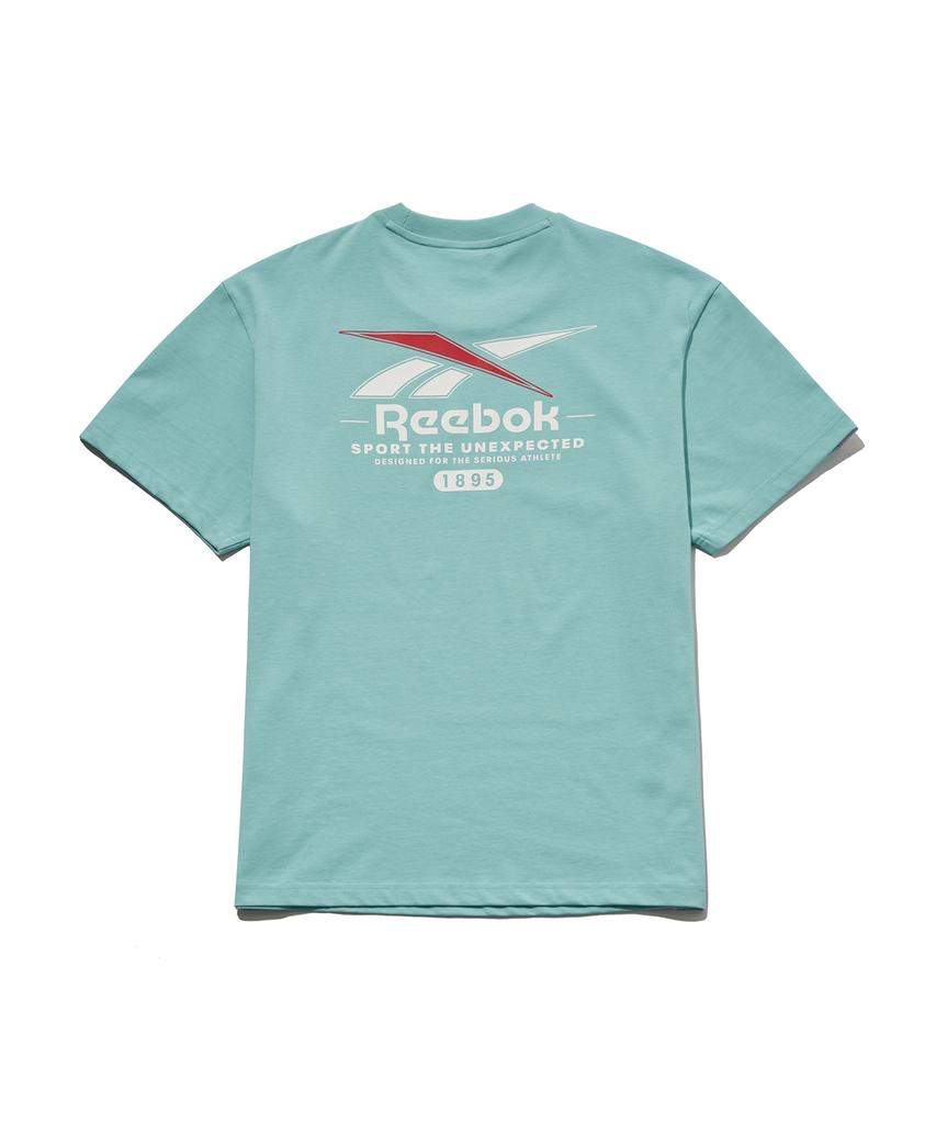 Reebok Большая векторная футболка со слоганом - Мятный