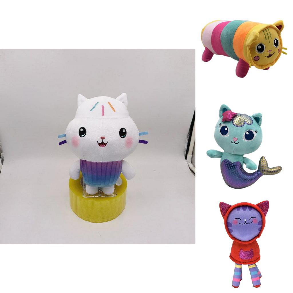 Плюшевый мультяшный кот из Кукольного домика Габби, мягкая игрушка, кукла, детские рождественские подарки