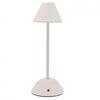 Hestia Matt Putty White USB LED Touch Table Lamp - Medium