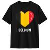 Belgium Belgian Flag 100 Cotton T Shirt For  Beach  Streetwear T-Shirts O Neck Fashion Tee Shirt Oversize Pattern Clothing