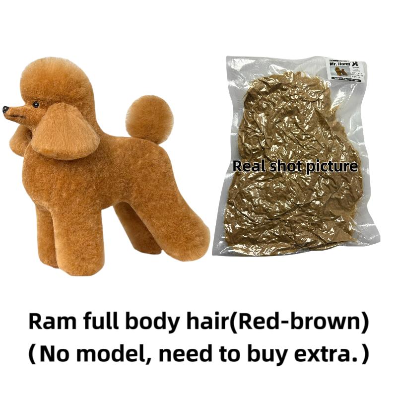 Mr. Jiang Poodle Pet Wig Ram Full Body Hair Pet Grooming School Pet Grooming Dog Pet Groomer Practice( No Mannequin)